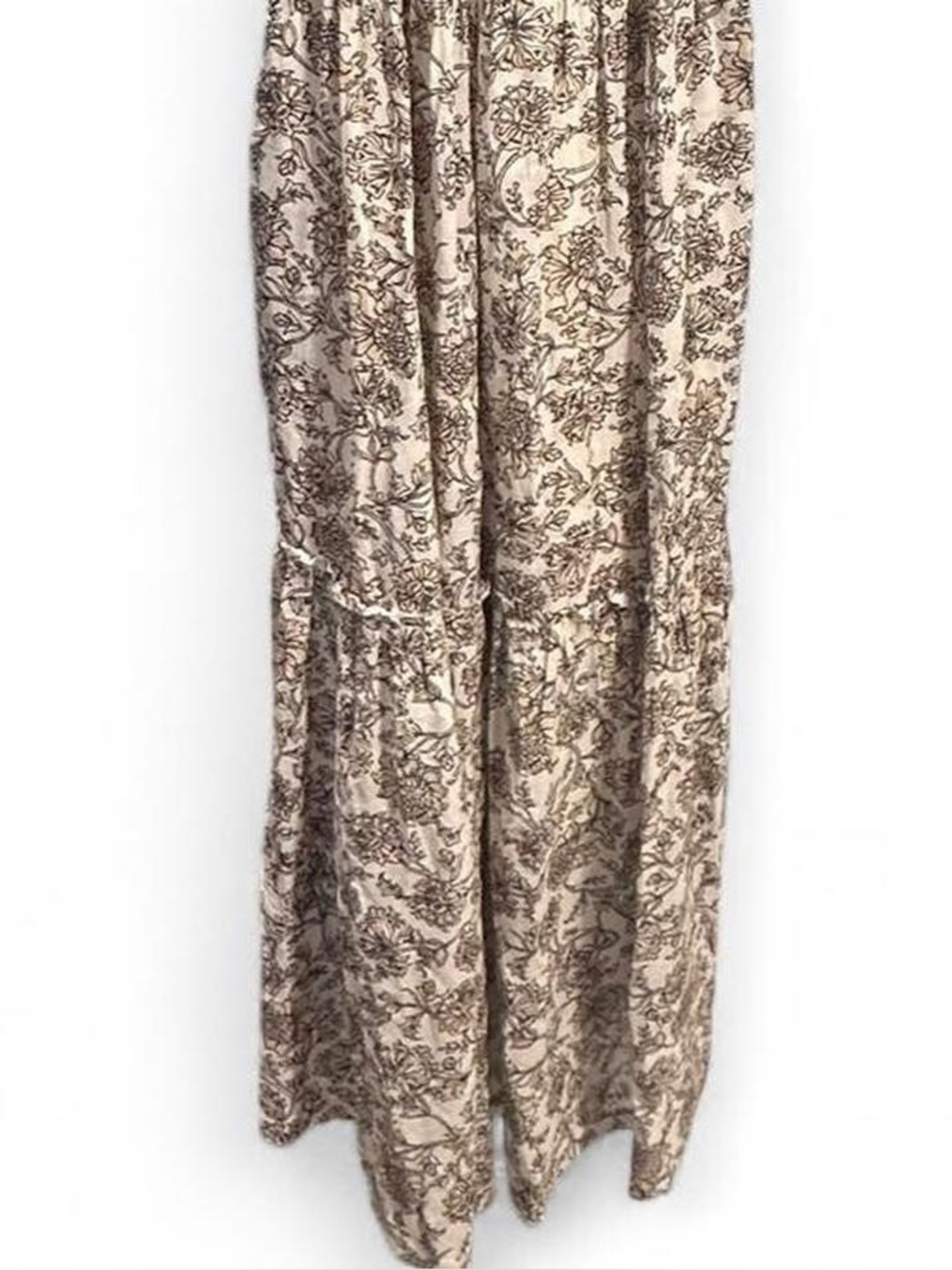 NWT Free People Cream Floral Flowy Maxi‎ Dress MSRP$148 - Picture 5 of 7